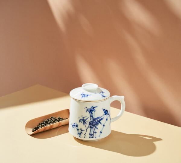 Blue & White Bamboo Cup