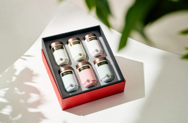 6 Porcelain Cannister Gift Set